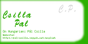 csilla pal business card